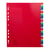 Intercalaires imprimés numériques PP couleurs 12/100e - 31 positions - A4+ - Assorties vives - x 20 - Exacompta
