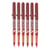 Lot de 6 Stylos roller V-Ball rouge pointe moyenne 0,7 mm Pilot
