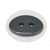 5 Boutons Métal Ovale Argenté Foncé Noir 14 x 10 mm - creation couture diy