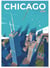 Affiche ville Chicago 3 | A3 : 29,7x42cm