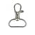 Lot 2 mousquetons sangle couleur argent 2,5cm