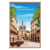 Tableau mural encadré illustration ville de Bordeaux 65x97 cm