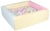 Piscine à balles carrée avec 300 balles – rose, bleu, jaune p/transparent, rose p, bleu p, jaune p - Velinda