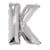 Ballon Lettre K, 40cm, 1pce. , argent