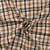 Tissu Bengaline stretch Joshua carreaux Noirs et Camel sur fond Blanc