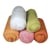 Laine vierge / Toison, mouchetée, Mix d'été Tons pastels, 5 couleurs à 20g