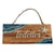 Plaque de porte toilettes style bord de mer