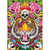 Puzzle rugissement du tigres avec tete de mort 1000 pieces - collection animaux sauvages - educa - 19017