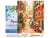 Peinture par Numéro Figured'Art avec Cadre - Escalier enneigé à Noël - Kit de Loisir Créatif DIY Numéro d'Art Complet - 40x50cm toile tendue sur châssis