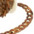 Bobine 5m Chaîne plastique brillant Marron 20mm