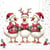 4 serviettes en papier découpage collage 33 cm OIE DE NOEL N 508