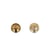 Lot de 6 boutons métal ancre or