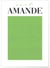 Affiche Vert Amande | A3 : 29,7x42cm