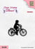 Tampon transparent petite fille sur son vélo NELLIE SNELLEN