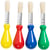 Pinceaux pour enfants, L : 11,5 cm, L : 11 mm, d 13 mm, rond, 4 pièces/ 1 Pq.