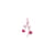 Hochet berceau porte tetine fleurs roses - Trousselier
