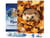 Diamond Painting Broderie Diamant Figured’Art 40x50cm toile tendue sur châssis en bois - diamants carrés - Hérisson dans les feuilles d'Automne