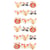 18 MINI STICKERS ANIMAUX 3D 20MM