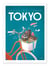 Affiche 50 x 70 cm -  Greetings from Tokyo - Andrea de Santis