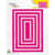 Gabarit de découpe pour machine - Nellie's Choice - Cadre Rectangle - 9 pièces
