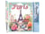 Peinture par Numéro Figured'Art - Affiche de voyage Paris en fleurs - Kit de Loisir Créatif DIY Numéro d'Art Complet - 40x50cm sans châssis en bois