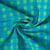 Tissu Seersucker légèrement extensible carreaux Bleu et Vert