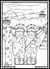 Tableau velours a colorier Les enfants au ski Sericolor