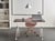 Bureau Pliant Marron Foncé et Blanc Structure en Métal Rectangulaire à Roulettes Mobile 120 x 60 cm Style Moderne