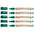 Lot de 5 marqueurs permanents pointe fine 1 mm - EDDING EcoLine - Vert