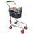 Chariot avec panier en jeans et 40 miniatures