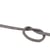 Bobine 25m cordon tresse métallisé gris/argent 6mm