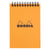 Bloc notes - A6 - 10,5x14,8cm - Petits Carreaux - 80 feuilles - Orange - Avec spirale - Rhodia