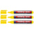 Lot de 3 Marqueurs permanents EDDING 300 Jaune Pointe moyenne 1,5-3 mm