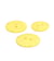 Bouton rond bouteilles recyclées 2 trous jaune maïs