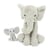 Peluche éléphant maman et son bébé gris - Les Déglingos