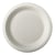 12 Petites Assiettes en Canne à Sucre - Blanc