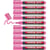 Lot de 10 marqueurs permanents - EDDING - Pointe ronde 1,5-3 mm - Rose
