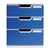 Module de classement Modulo Office 3 tiroirs fermés - Bleu - Exacompta