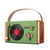 Mini Enceinte Bluetooth Rétro Forest Green 5 Modes Son 360° Autonomie 12h Waterproof YONIS