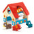 Mini farm en bois et ses accessoires - Djeco - Rouge