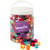 Seau de Perles Plastique, dim. 11 mm, diamètre intérieur 7 mm, ca. 330 pièce, ass. de couleurs, 420 gr, 700 ml/ 1 boîte