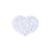Ecusson thermocollant en dentelle coeur 3,6cm x 3,4cm