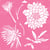 Pochoir plastique souple réutilisable 30 x 30 cm Fabrika Decoru FLEUR DAHLIA 003