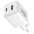 Jaym Chargeur Secteur USB-C Power Delivery 30W / USB-A QuickCharge 18W GaN Compact Blanc