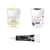 2 colorants alimentaires violet-jaune pastel + Stylo glaçage noir