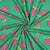 Tissu Jersey Coton Bio Jennifer Bouron fleurs Rose sur fond Vert