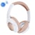 Casque Audio Pliable Sans Fil Bluetooth Confortable Son Stéréo Longue Autonomie Blanc YONIS