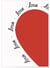 Affiche Coeur et Love graphique | A3 : 29,7x42cm