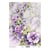 Feuille papier calque, papier velin scrapbooking Itd Collection FLEUR MAUVE 263