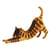 Maquette 3D en papier chat brun-roux - Fridolin